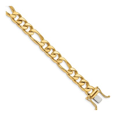 14K Yellow Gold 9mm Figaro Chain