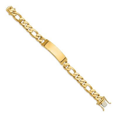14K Yellow Gold Figaro ID Bracelet – view 2