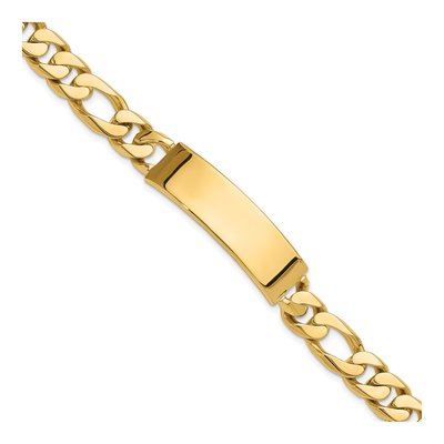 14K Yellow Gold Figaro ID Bracelet