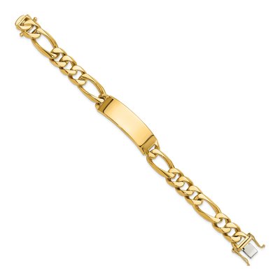14K Yellow Gold Figaro ID Bracelet – view 2