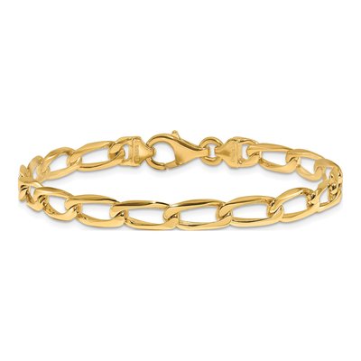 14K Yellow Gold 5.9mm Open Link Chain – view 3