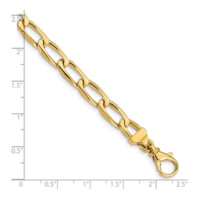 14K Yellow Gold 6.5mm Fancy Open Link Chain – view 2