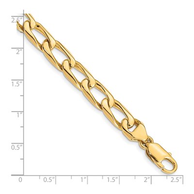 14K Yellow Gold 8.5mm Open Link Chain – view 2