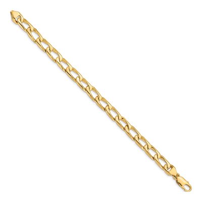 14K Yellow Gold 8.5mm Open Link Chain Bracelet – view 2