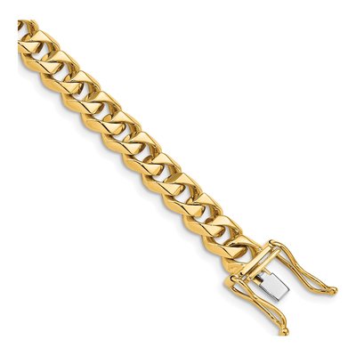 14K Yellow Gold 7mm Curb Chain