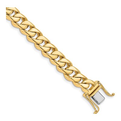 14K Yellow Gold 8.5mm Curb Chain