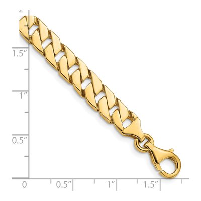 14K Yellow Gold 7.4mm Fancy Link Chain – view 2