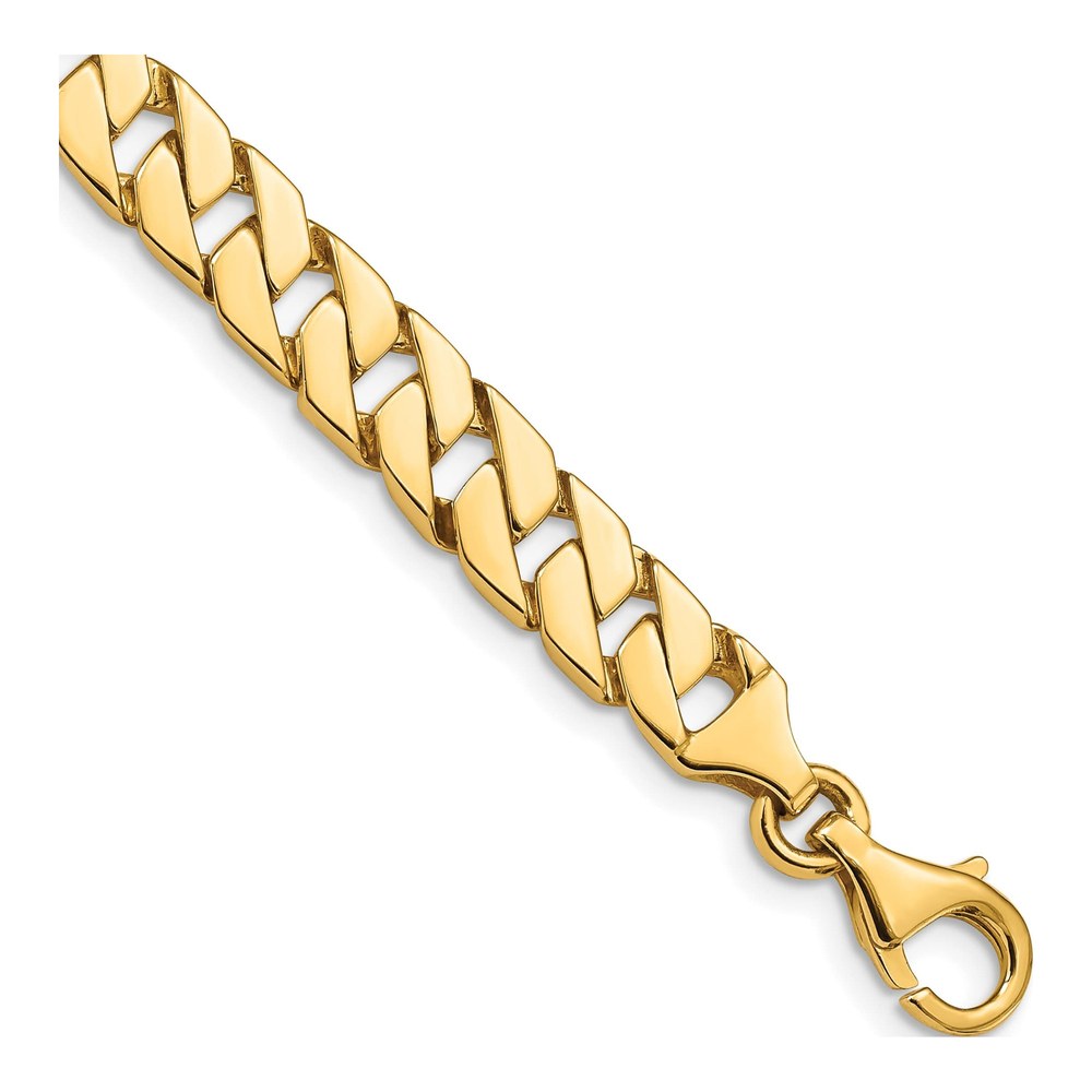 14K Yellow Gold 7.9mm Fancy Link Bracelet, 9 in