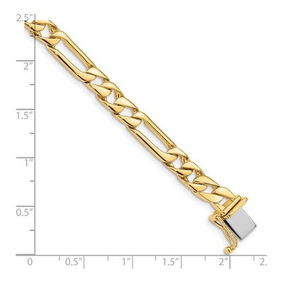 14K Yellow Gold 6mm Figaro Fancy Link Chain – view 2