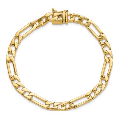 14K Yellow Gold 6mm Figaro Fancy Link Chain – view 4