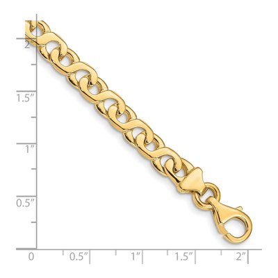 14K Yellow Gold 6.2mm Fancy Link Chain – view 2