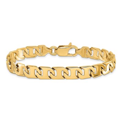 14K Yellow Gold 8.3mm Fancy Link Chain – view 3
