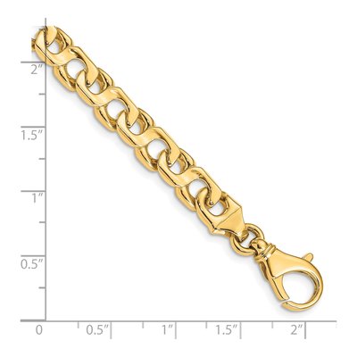 14K Yellow Gold 7.4mm Fancy Link Chain – view 2