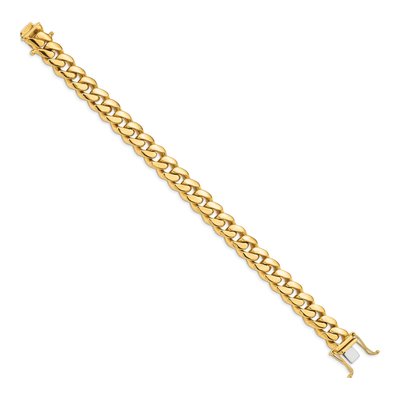 14K Yellow Gold 10.7mm Miami Cuban Chain Bracelet – view 2