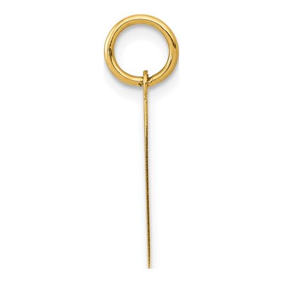 14K Yellow Gold Number 1 Pendant – view 3