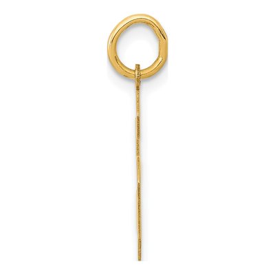 14K Yellow Gold Number 6 Charm – view 3