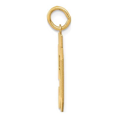 14K Yellow Gold Number 50 Charm – view 2
