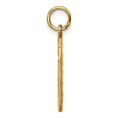 14K Yellow Gold Number 6 Charm – view 3