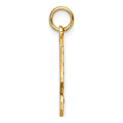 14K Yellow Gold Number 9 Charm – view 3