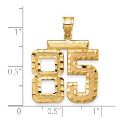 14K Yellow Gold Large Number 85 Charm – view 2
