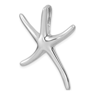 Sterling Silver Starfish Slide Pendant – view 5