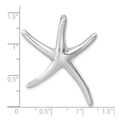 Sterling Silver Starfish Slide Pendant – view 6