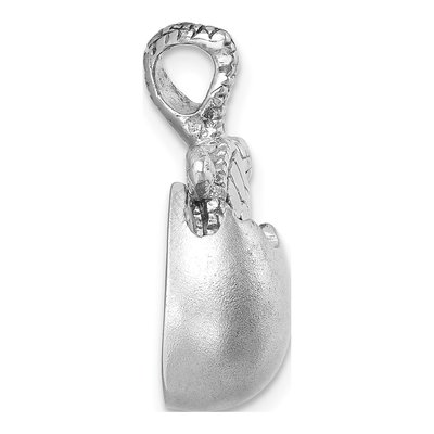 Sterling Silver Crystal Moveable Turtle Egg Pendant – view 3