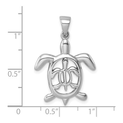 Sterling Silver Mother Baby Turtle Pendant – view 6