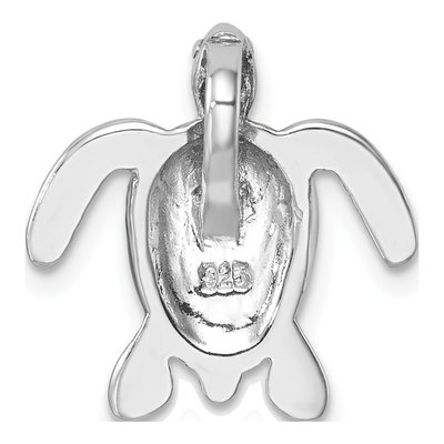 Sterling Silver Enameled Turtle Slide Pendant – view 4
