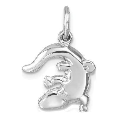 Sterling Silver Gator Pendant – view 4