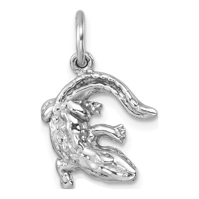 Sterling Silver Gator Pendant