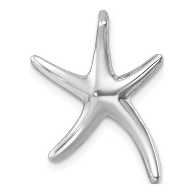 Sterling Silver Sea Star Slide Pendant