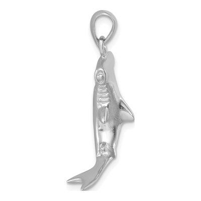 Sterling Silver 3D Hammerhead Shark Pendant – view 3