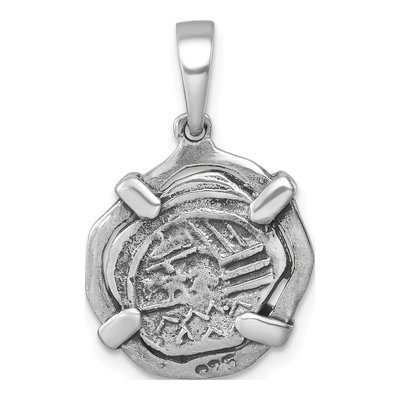 Sterling Silver Medieval Coin Pendant – view 4