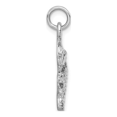 Sterling Silver Gator Pendant – view 3
