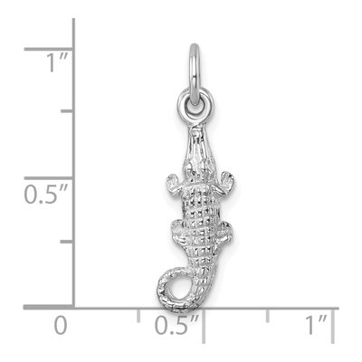 Sterling Silver Gator Pendant – view 6