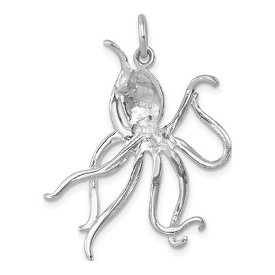 Sterling Silver Octopus Pendant – view 4