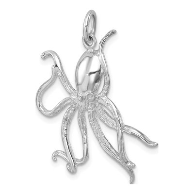 Sterling Silver Octopus Pendant – view 5