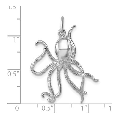 Sterling Silver Octopus Pendant – view 6