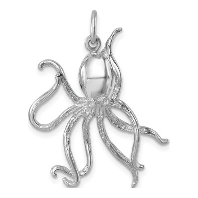 Sterling Silver Octopus Pendant