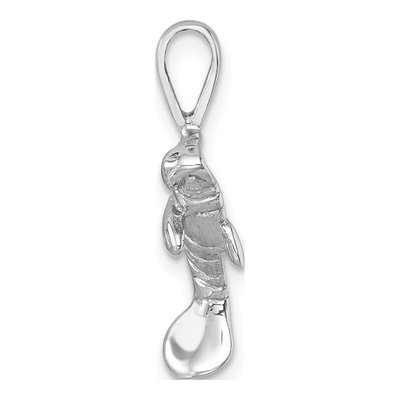 Sterling Silver Manatee Pendant – view 3