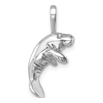 Sterling Silver Manatee Pendant