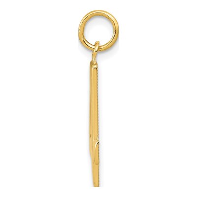 14K Yellow Gold Large Number 4 Charm – view 3