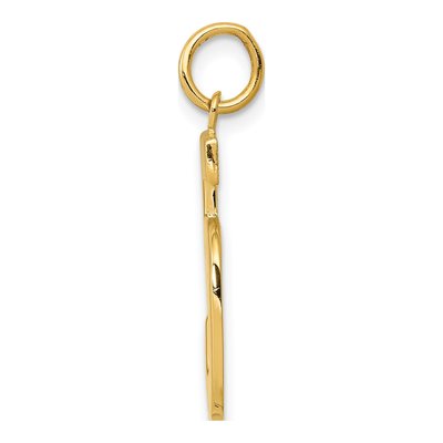 14K Yellow Gold Number 5 Charm – view 3