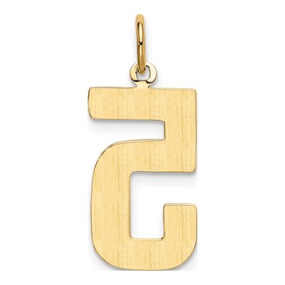 14K Yellow Gold Number 5 Charm – view 4