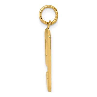 14K Yellow Gold Large Number 9 Charm – view 3