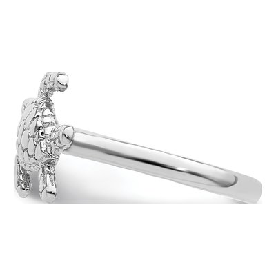 Sterling Silver Turtle Ring – view 3
