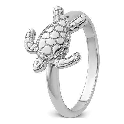 Sterling Silver Turtle Ring – view 6