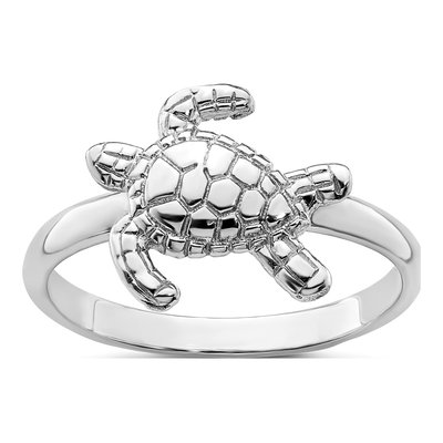 Sterling Silver Turtle Ring