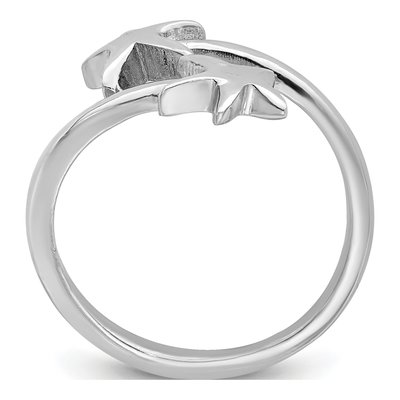 Sterling Silver Starfish Adjustable Ring – view 2